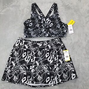 Eleven By Venus Williams 90's Girl  Tennis Skirt & Sports Bra Size L New